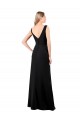 V-Neckline Chiffon Bridesmaid Dress / Prom Dress with Draped Bodice Brisbane