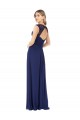 Embroidered Keyhole Back Chiffon Bridesmaid Dress Brisbane