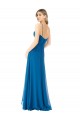 Simple Sweetheart Chiffon Bridesmaid Dress with Cascading Overlay Brisbane