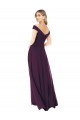 Classic Off the Shoulder Draped Chiffon Bridesmaid Dress Brisbane