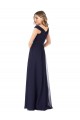Off the Shoulder Classic Chiffon Bridesmaid Dress with Draped Bodice Brisbane