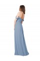 Empire Waist Off the Shoulder Chiffon Bridesmaid Dress with Sweetheart Bodice Brisbane