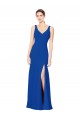 Low Back Sleeveless Chiffon Bridesmaid Dress with Side Slit Brisbane