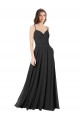 Cowl Back Spaghetti Straps Long Chiffon Bridesmaid Dress  Brisbane