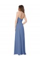 Strapless Long Chiffon Bridesmaid Dress with Front Slit Brisbane