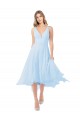 Chiffon Midi Length Keyhole Back Cocktail Bridesmaid Dress Brisbane