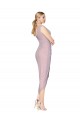 Cocktail Length High Low Mermaid Chiffon Wrapped Bridesmaid Dress / Formal Prom Dress Brisbane