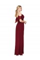 Cold Shoulder Long Mermaid Chiffon Bridesmaid Dress / Formal Prom Dress with Straps Brisbane