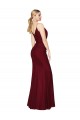 Floor Length High Neck Chiffon Bridesmaid Dress / Formal Prom Dress with Side Slit Brisbane