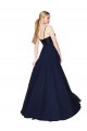 Sweetheart High Neck Sequin Top Long Chiffon Bridesmaid Dress / Prom Dress Brisbane