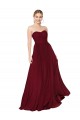 Draped Strapless Long A-Line Chiffon Bridesmaid Dress / Formal Prom Dress Brisbane