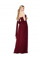 Draped Strapless Long A-Line Chiffon Bridesmaid Dress / Formal Prom Dress Brisbane