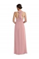 Empire Waist Long Halter Maxi Bridesmaid Dress Brisbane