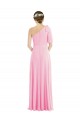 Bow One Shoulder Flounce Sleeve Maxi Bridesmaid Dress Brisbane
