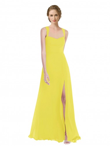 Wide Strap Sweetheart Maxi Bridesmaid Dress Brisbane