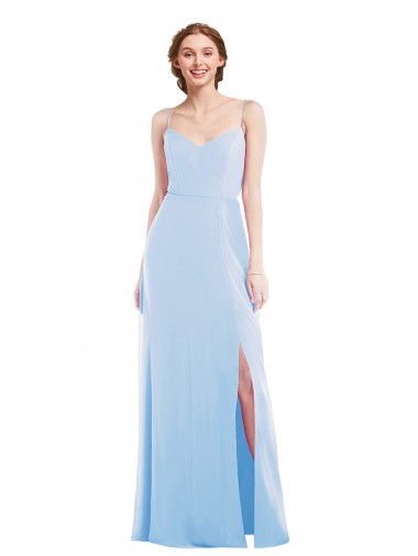 Tie Back Cutout Maxi Formal Bridesmaid Dress with Front Slit Brisbane