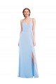Tie Back Cutout Maxi Formal Bridesmaid Dress with Front Slit Brisbane