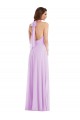 High Neck Halter Backless Maxi Bridesmaid Dress Brisbane