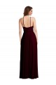 Halter Spaghetti Straps Maxi Bridesmaid Dress with Front Slit Brisbane