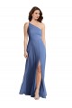 One Shoulder Full Length Maxi Formal Bridesmaid Dress with Flirty Slit Brisbane
