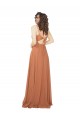 Chiffon Bridesmaid Dress with Tie Back Keyhole Brisbane