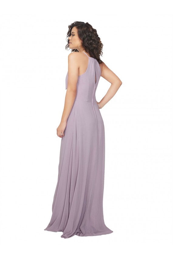 Halter Neck Bridesmaid Dress with Bow Brisbane