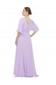 Chiffon Bridesmaid Dress with Ruched Waist Brisbane