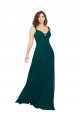 Tied Bodice Sweetheart V-Neck Chiffon Bridesmaid Dress Brisbane