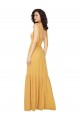 Tied Strap Square Neck Long Chiffon Bridesmaid Dress Brisbane