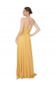 Ruched Chiffon Bridesmaid Dress with Tie Back Detail Brisbane