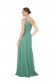 One Shoulder Asymmetric Chiffon Bridesmaid Dress with Pockets Brisbane