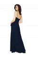 Ruffled Skirt Low Back Long Chiffon Bridesmaid Dress Brisbane