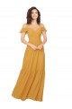 Ruched Keyhole Back Boho Chiffon Bridesmaid Dress Brisbane