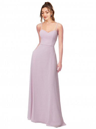 Sweetheart Tie-Back Chiffon Bridesmaid Dress Brisbane