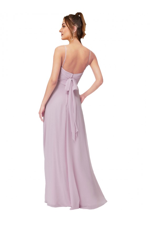 Sweetheart Tie-Back Chiffon Bridesmaid Dress Brisbane