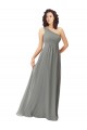 Embroidered One Shoulder Chiffon Bridesmaid Dress Brisbane