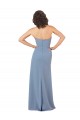 Simple Strapless Chiffon Bridesmaid Dress with Rounded Neckline Brisbane