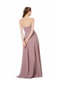 Strapless Chiffon Bridesmaid Dress with Notched Neckline Brisbane