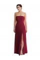 Cuffed Strapless Maxi Formal Bridesmaid Dress with Front Slit Brisbane