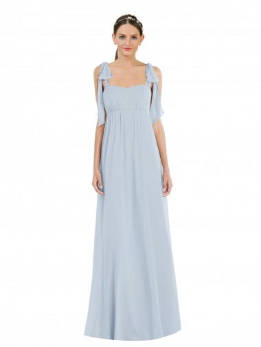 Tie Shoulder Empire Waist Maxi Bridesmaid Dress Brisbane