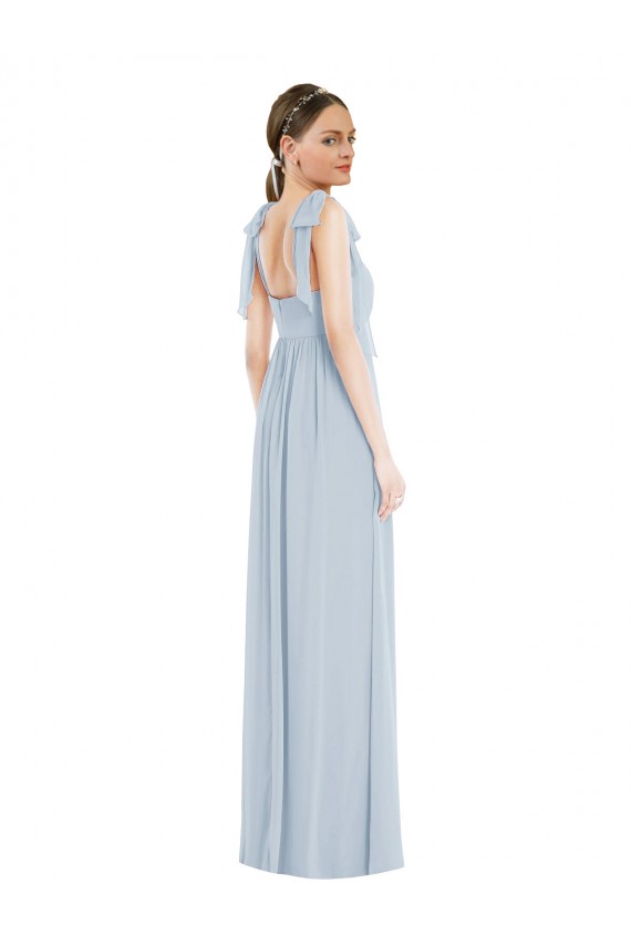 Tie Shoulder Empire Waist Maxi Bridesmaid Dress Brisbane