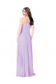 Chiffon A-Line Bridesmaid Dress with Halter Back Brisbane
