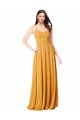 Chiffon A-Line Bridesmaid Dress with Halter Back Brisbane