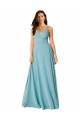 Draped Empire V-Neck Chiffon Bridesmaid Dress Brisbane