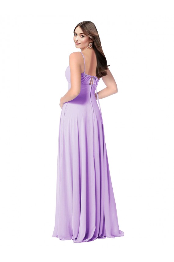 Chiffon A-Line Chiffon Bridesmaids Dress with Ruched Bodice Brisbane