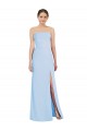Strapless Trumpet Chiffon Formal Bridesmaid Dress with Thigh high Slit Brisbane