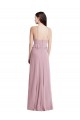 Bias Ruffle Empire Waist Halter Maxi Bridesmaid Dress Brisbane