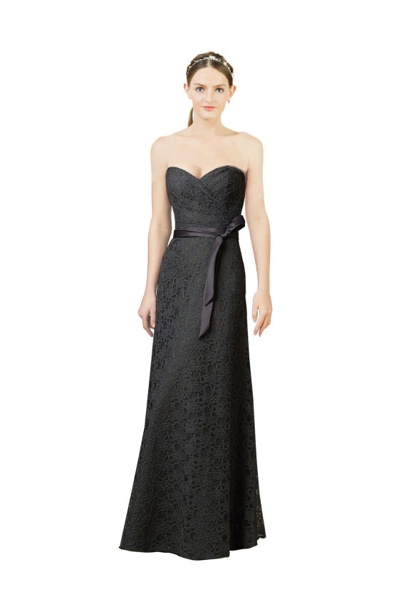 Strapless Lace Bridesmaid Dress with Sweetheart Neckline Brisbane