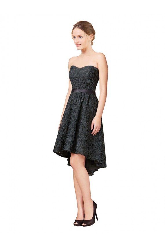 Lace Cocktail Bridesmaid Dress with Hi-Low Hemline Brisbane