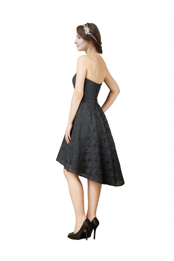 Lace Cocktail Bridesmaid Dress with Hi-Low Hemline Brisbane